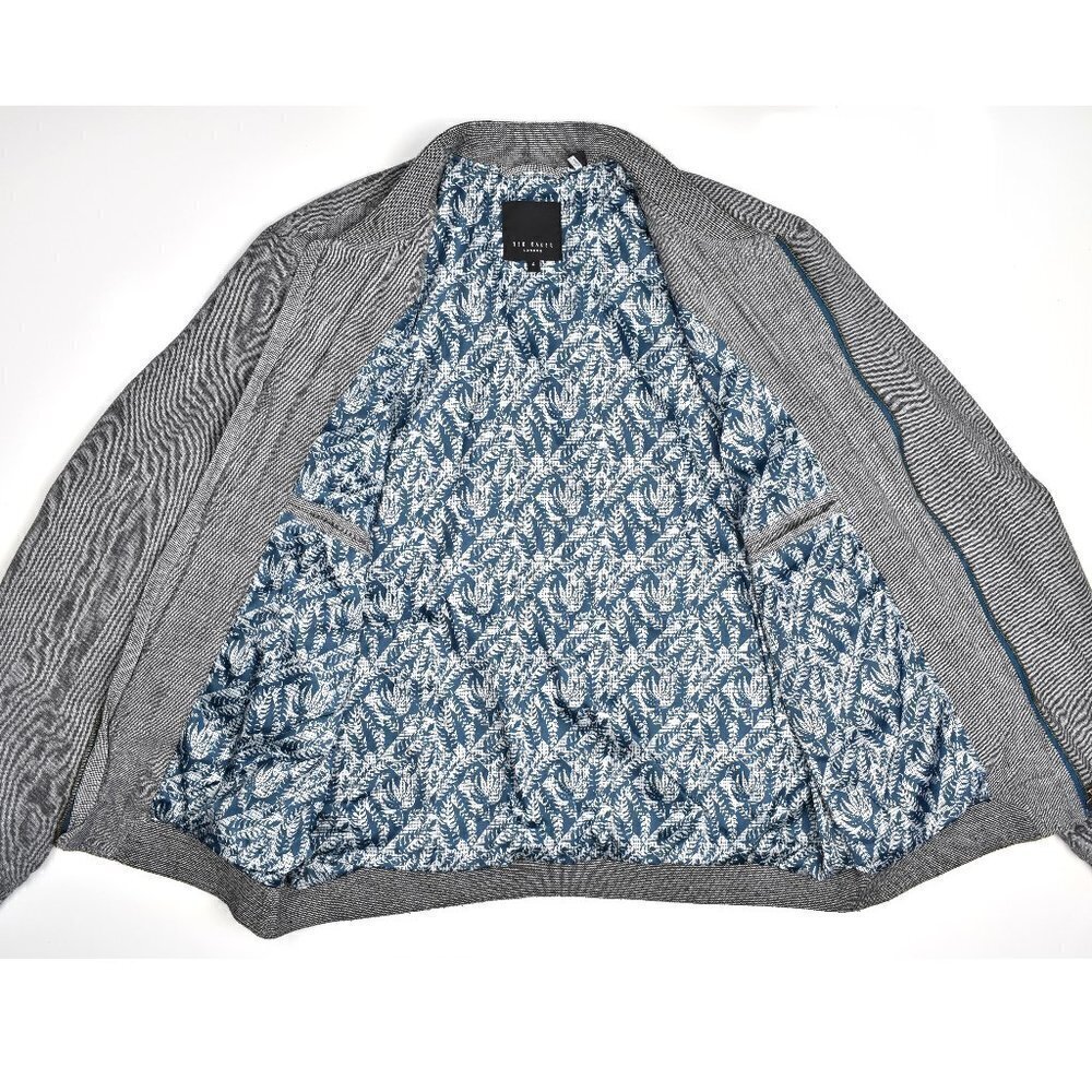 Ted Baker Rollin Linen Bomber Jacket 4 - Picture 4 of 8